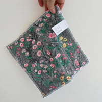 Grey Flowers Posh Flannel