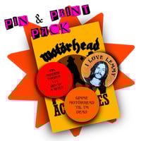 Image 1 of Lemmy Pin & Print Pack