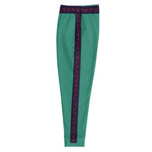 TALIONIS STRIPE TEAL GREEN JOGGERS 