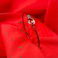 Image 1 of Black Wrapped Loop Bracelet