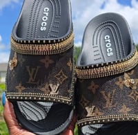 Image 2 of Classic Brown on Black  Slides ONLY