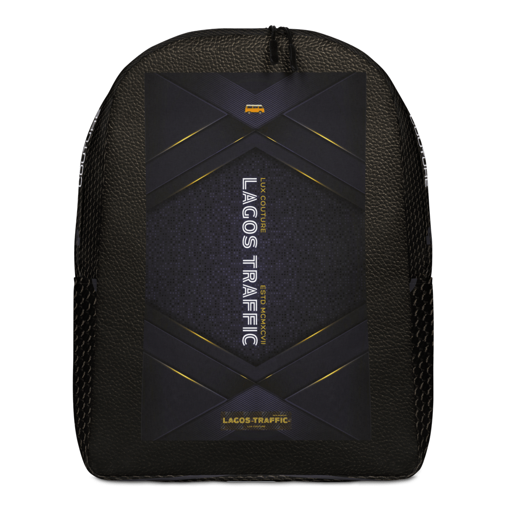 LAGOS TRAFFIC COUTURE LAPTOP TRAVELER'S BACKPACK (FINESSE MODE)