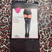 Image 3 of mustache thigh highs!