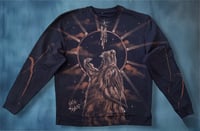 Image 1 of “APOCALYPSE” BLEACH PAINTED PULLOVER SWEATER XL