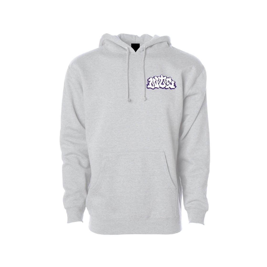 Image of WRITING TO SURVIVE (WHITE/GRAPE/GREY HOODIE)