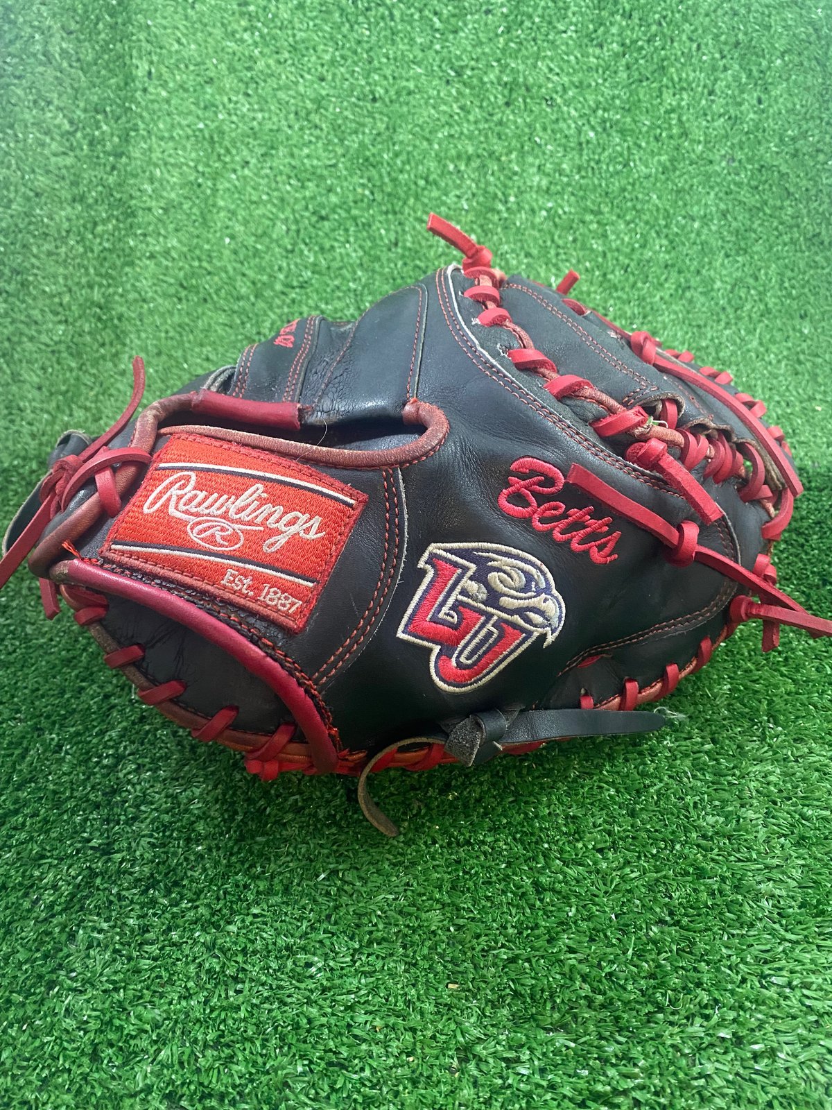 Mitaine De Receveur De Baseball Pro Preferred Series 33po de Rawlings - Noir/Menthe - Lancer Main Droite | La Source du Sport