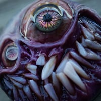 Image 5 of Custom Swappable Phone Grip for smartphones, reflective pupil, glow in the dark. Madballz