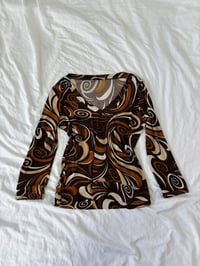 Image 1 of 70s Print shirt // M 