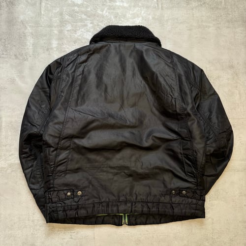 Image of Diesel Shearling Bomber Jacket, size medium