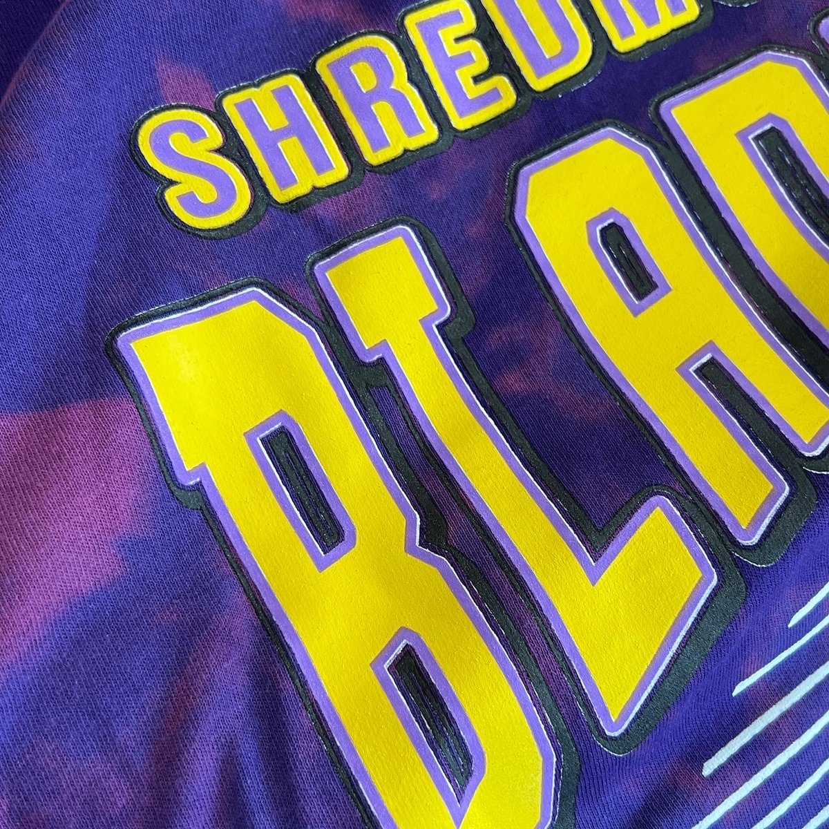 Image of Shredmonton Mighty Bladers - Custom Reverse Tie Die T-Shirt 