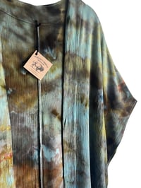Image 3 of Small Woven Duster Kimono in Forest Goddess Ice Dye