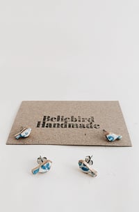 Image 3 of Tiny clay bird studs