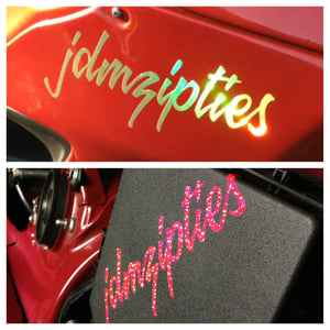 Image of JDM ZipTies Script Vinyl Decal