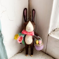 Image 2 of Dutch Rabbit with Basket of Eggs and Florals