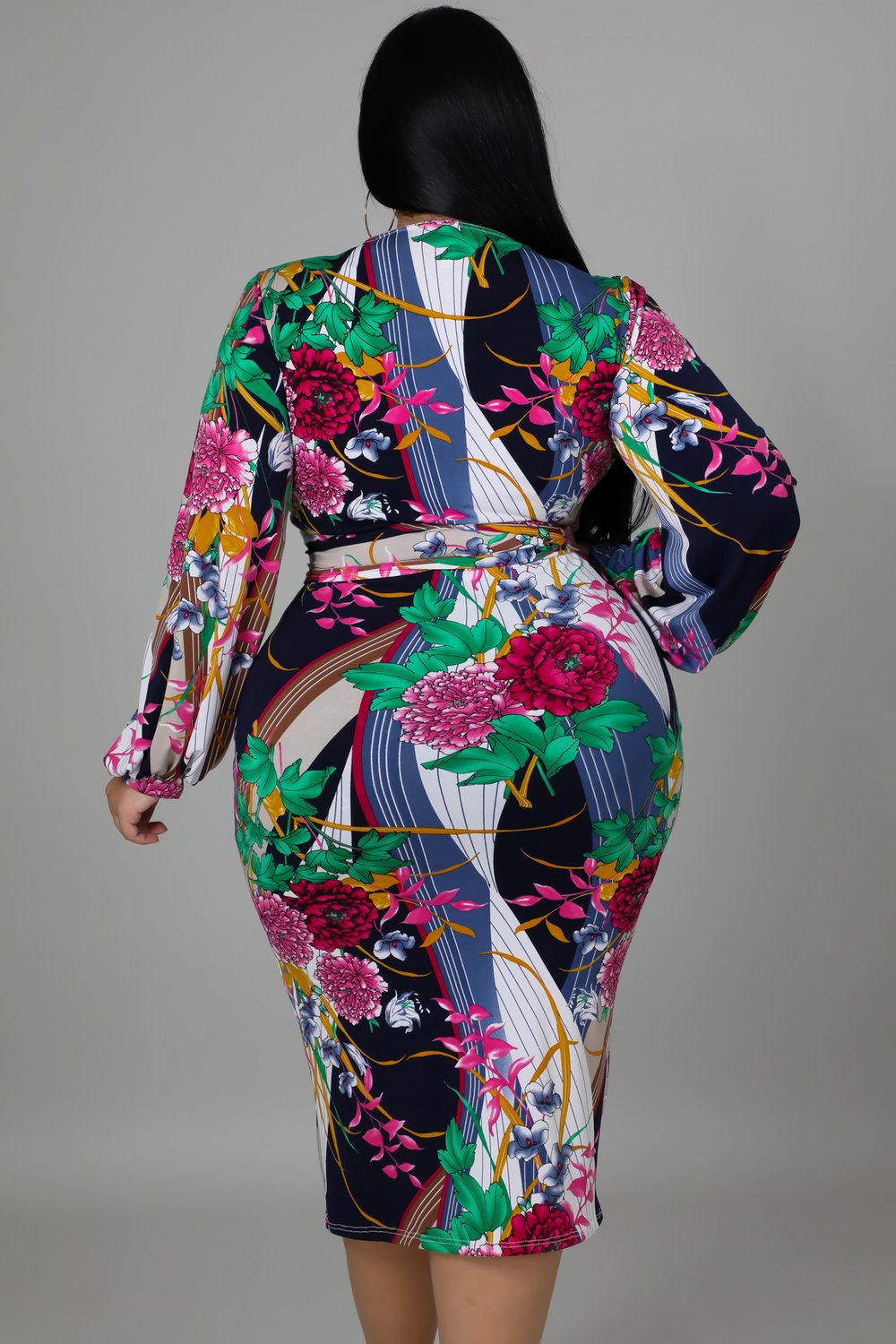 Image of EVA MIDI PLUS DRESS