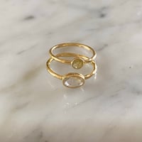 Image 2 of 18K GOLD SMALL ROSE CUT DIAMOND RING