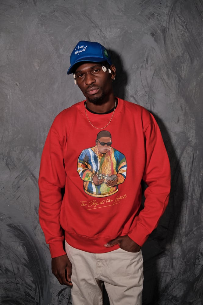 Image of The Sky is the Limit Crewneck Red 