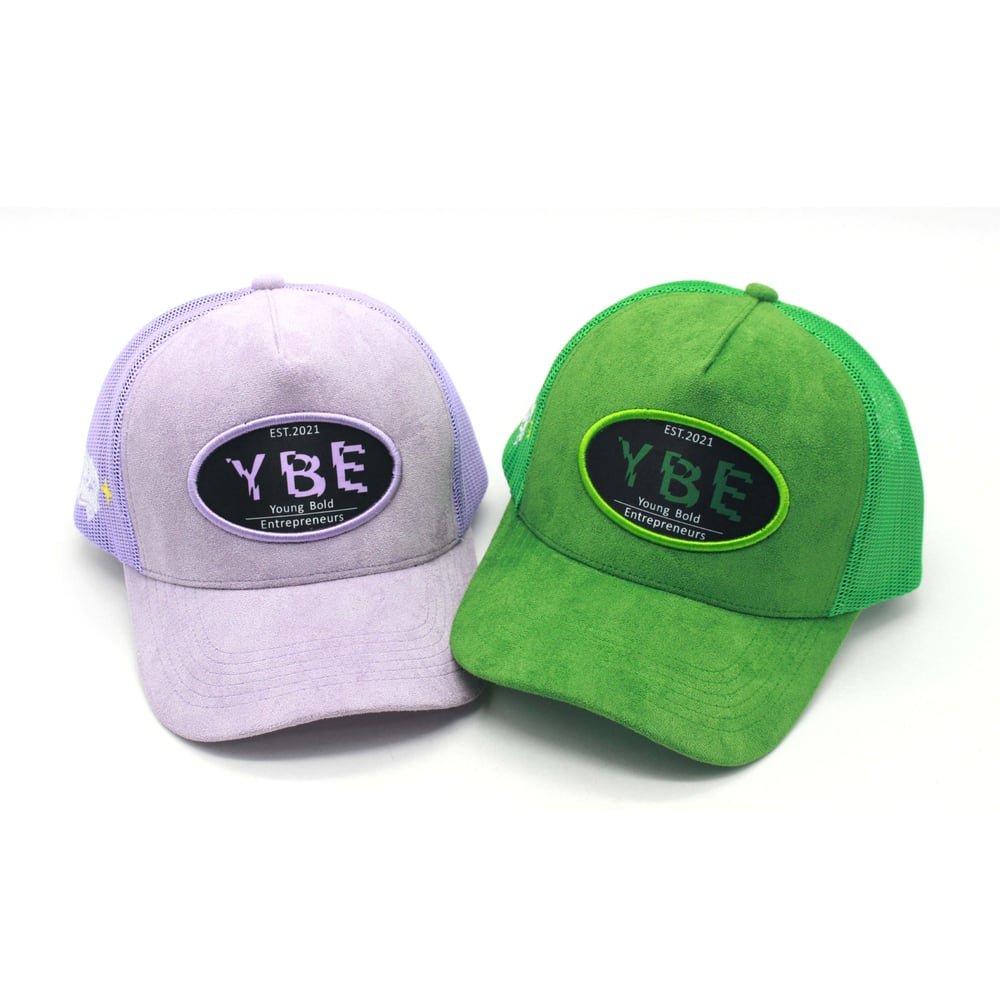 ✨Chase Your Dreams✨ purple suede trucker hat