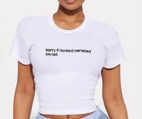 SORRY Crop Tee