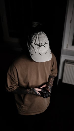 Image of Thorns handpainted cap