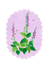 Foxgloves A5 Print