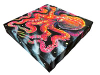 Image 2 of “JUST BELOW THE SURFACE” ORIGINAL PAINTING BY NIKITA ROSALIND 11”x11”