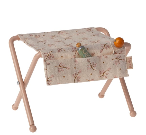 Image of Maileg - Nursery Table for Baby Mouse rose