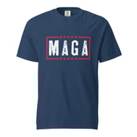 Image 1 of MAGA Distressed Dark Unisex garment-dyed heavyweight t-shirt