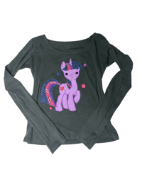 Image 1 of Twilight Sparkle Double-Sided Handmade Top 🦄 (｡•ᴗ•｡) ♡(S/M)