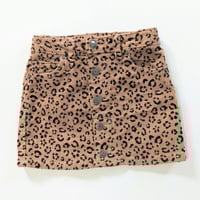 Image 1 of Cat & Jack Girls Leopard Print Corduroy Skirt