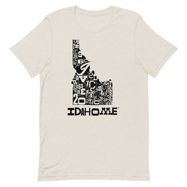 IDAHOME County Lines - Unisex T-shirt - Black print