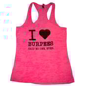 Image of I Heart Burpees Burnout Tank