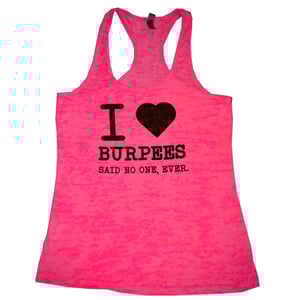 Image of I Heart Burpees Burnout Tank