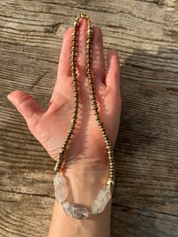 Image 1 of *new* TRIPLE T + PYRITE necklace