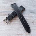 Classic Black Wild Pigskin Strap