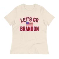 Image 6 of Let's Go Brandon - Women's Relaxed T-Shirt from PatriotsCo.com