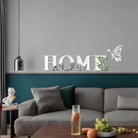 Image 4 of HOME Home Logo 3D Mirror Wall Sticker, Entrance Decoration, Home Decoration