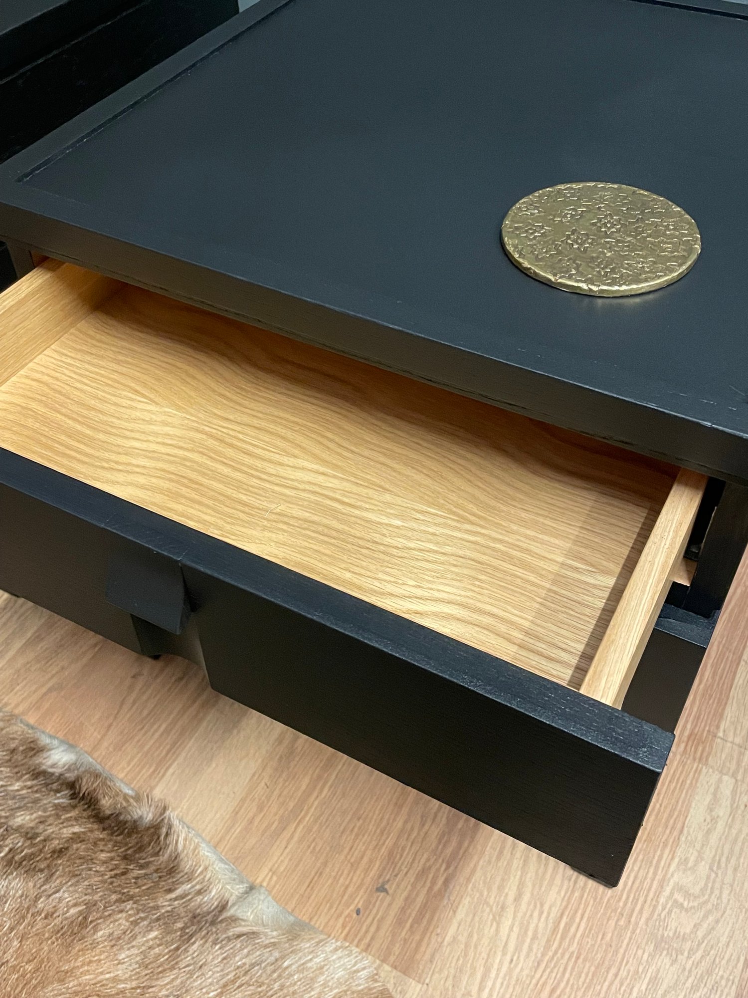 Image of All black bedside / side tables