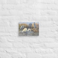 Image 2 of "Birds Don't Fear the Rougarou" Canvas Print