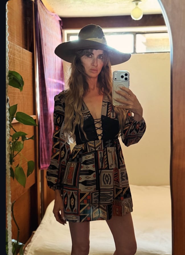 early 70s corset lace up mini dress 1960s