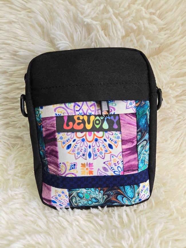  Levity patchwork crossbody bags