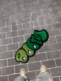 Image 2 of MF DOOM RUG - GREEN