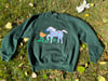 Horse & Flower Sweater XL