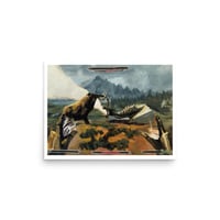 Mammoth vs. Dragon (Skyrim) - Poster Print