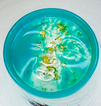 Turquoise/Gold Leaf Incense Dish