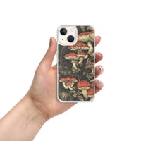 Image 16 of Dark Cottagecore Goth Inspired Vibrant Mushroom Clear Case for iPhone®