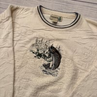 Image 2 of Vintage Rainbow Trout Crewneck - XL
