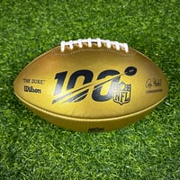 Image 1 of 2019 Wilson NFL Authentic 100th Anniversary Gold Honors Award Football Trophy