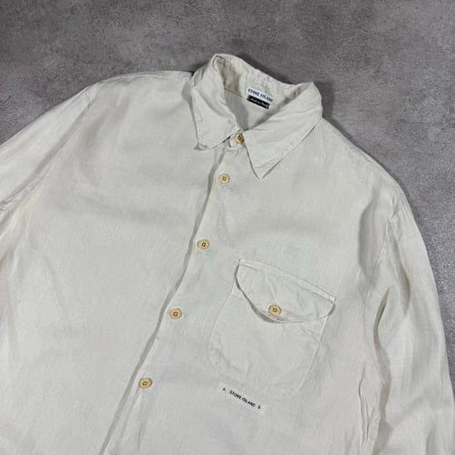 Image of SS 2000 Stone Island Lino Flax Shirt, Size Large