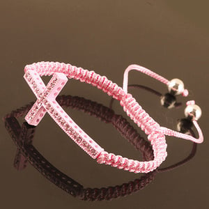 Image of Fashion Cross Bracelet - Pink